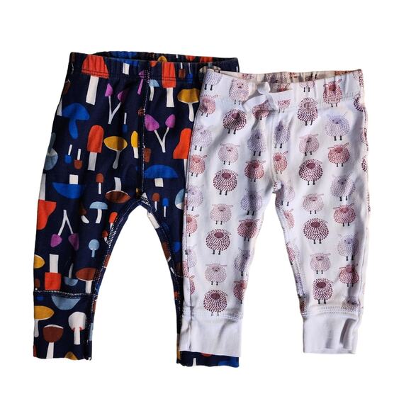 Roller Rabbit & Hanna Andersson Pajama Bottoms 3/6 Months - Picture 1 of 5